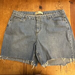 Route 66 Light Blue Denim Cut Off Shorts‎ Size 20